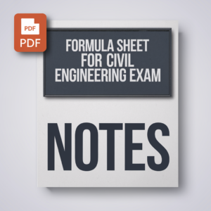 FORMULA SHEET For Civil Engineering EXAM