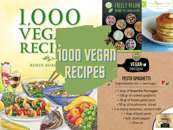 1000 VEGAN RECIPES - Cookbooks Bundle