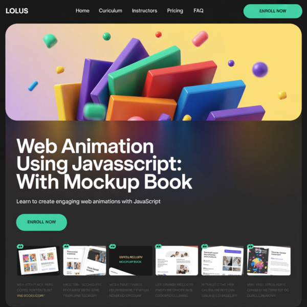 Web Animation Using JAVAScript (MJ)
