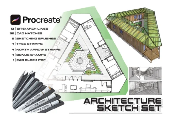 Architecture and Site plan (3D)